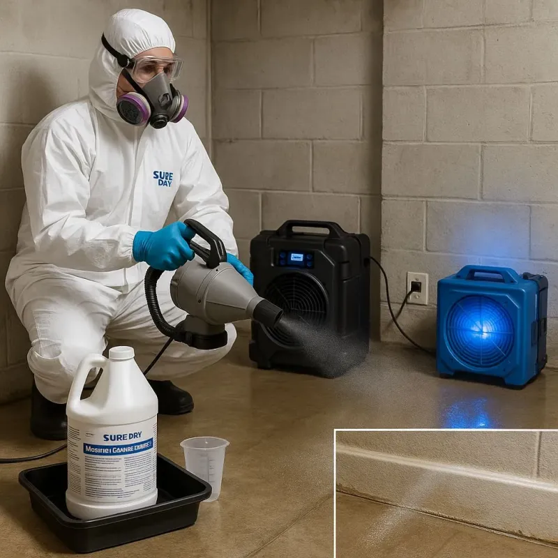 Sanitization and Odor Removal process in Upton, MA